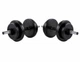 Гантели Infinito Sport Edition 2×8 кг композитные наборные (набор 16 кг, стальной гриф 45 см, прорезиненные диски) - изображение 3