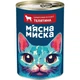 Вологий корм для котів М'ясна миска шматочки в соусі з телятиною, 415 г - зображення 1