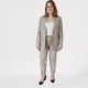 Пиджак женский классический премиум с подкладкой на пуговицах 48 серый - изображение 2