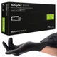 Нітрилові рукавички Nitrylex®, щільність 3.7 г. - PF Black - Чорні (100 шт) S (6-7) - изображение 1