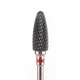 Фреза керамічна Nail Drill для зняття гель-лаку (Кукурудза) — 641 0 701 чорна (червона насічка) - изображение 1