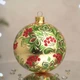 Ялинкова іграшка новорічна куля Santa Shop Святкова калина Золотий 10 см (4820001154283) - зображення 1