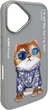 Панель Nimmy Glasses Cool Cat для Apple iPhone 16 Grey (6971080319365) - зображення 3