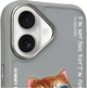 Панель Nimmy Glasses Cool Cat для Apple iPhone 16 Grey (6971080319365) - зображення 5