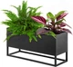 Квітник з горщиком Kadax 60x30 см Чорний (K10699) - зображення 1