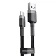 Кабель Baseus Cafule Type-C, 2A (3м) gray-black - зображення 1