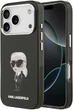 Панель Karl Lagerfeld IML Aquarelle Karl & Logo MagSafe для Apple iPhone 17 Pro Black (3666339531676) - зображення 1