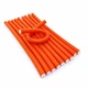 Бигуди-бумеранги Magic Curler из пенорезины, диаметр 14 мм, 10 шт в наборе оранжевые - изображение 1