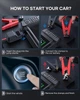 Автомобильный аккумуляторный стартер с воздушным компрессором FLYLINKTECH Jump Starter 150PSI 5000A 20000mAh - изображение 7