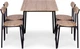 Zestaw mebli ModernHome by Multistore stół do jadalni 110 x 70 cm, 4 krzesła (OSLO-O) - obraz 2