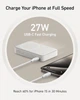 Портативний акумулятор з бездротовою зарядкою Anker MagGo Power Bank 10000mAh 15W Qi2 White (A1654021) - зображення 5