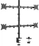 Настільне кріплення HiSmart для чотирьох моніторів 17-32" (HS082437) - зображення 1