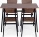 Zestaw mebli ModernHome by Multistore stół do jadalni 110 x 70 cm, 4 krzesła (MALMO-WD) - obraz 4