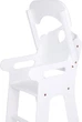 Krzesełko do karmienia lalek Small Foot drewniane Białe 5410137 (4020972028723) - obraz 2