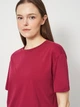 Пижама (футболка + штаны) женская хлопковая Trendyol THMSS24PT00230 S Bordeaux (8684737333215) - изображение 5