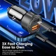 Автозарядка Toocki 50W + кабель Type-C–Lightning 1м Fast Charge - зображення 11