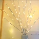 Гирлянда ветка 70 см, 20 LED, тёплый белый, на батарейках - изображение 8