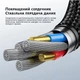 Кабель Toocki Type-C 100W 3м з дисплеєм потужності Black - зображення 9