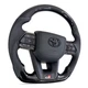 Анатомический руль для Toyota Land Cruiser 100, Prado 120. GR. Рояльный лак. Подушка из кожи - черный логотип. В сборе. - изображение 2