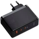 Сетевое зарядное устройство Baseus GaN5 Pro 160W 2Type-C + USB 5A с функцией быстрой зарядки QC4.0+PD3.1 + Кабель Type-C to Type-C 240W 48V/5A 1м (P10110825113-00) Black - изображение 4