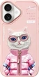 Панель Nimmy Cool&Cute 2.0 Cat для Apple iPhone 16 Pink (6971080319426) - зображення 1