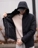 Чоловіча куртка CMP JACKET SNAPS HOOD FEEL WARM 34K0197-U901 50 (L) чорна (11910078) - зображення 2