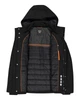 Чоловіча куртка CMP JACKET SNAPS HOOD FEEL WARM 34K0197-U901 50 (L) чорна (11910078) - зображення 8