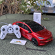 Інерційна металопластикова машинка PM3417 Tesla Model Х на радіокеруванні з зарядною станцією Червона - зображення 1