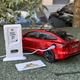 Інерційна металопластикова машинка PM3417 Tesla Model Х на радіокеруванні з зарядною станцією Червона - зображення 3