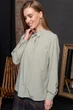 Жіноча сорочка прямого крою з манжетами LadyLike 40 Оливковий (ll2164910068340) - изображение 2