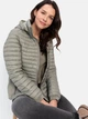 Куртка демисезонная с капюшоном женская Camel Active Blouson 330530-9E50-36 36 Серый/Зеленый (4064478866113) - изображение 3