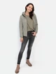 Куртка демисезонная с капюшоном женская Camel Active Blouson 330530-9E50-36 36 Серый/Зеленый (4064478866113) - изображение 4