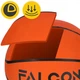 Мяч баскетбольный Falcon Classic Orange Size 7 (P-5905973404242) - изображение 2