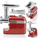 Электромясорубка Rainberg RB-2270, 3800 Вт, насадки для колбас и шинковки, реверс, красная (А6622) - изображение 4