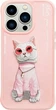 Etui plecki Nimmy Glasses Cool Cat do Apple iPhone 15 Pro Max Pink (6971080317194) - obraz 1