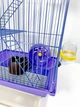 Клетка для хомяков трехэтажная 3B, фиолетовая 53х30х23см - изображение 3