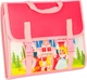 Сенсорна маніпуляційна дошка KIK Montessori валіза-рюкзак Рожева (5903039765375) - зображення 1