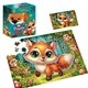 Пазлы с мягкой игрушкой De.tail. Лисенок 260 деталей De.tail DT200-12 - изображение 1