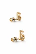 Сережки "Б" Avon "GWENNA EARRINGS - Б", Серьги-гвоздики пуссеты, Бижутерия со стразами в форме кириллической буквы "Б", инкрустированы маленьким прозрачным камнем (стразом), Модель: 5414814, WE FSC CEE FSC 61749 - изображение 4