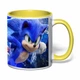 Чашка с печатью "Sonic" (цвет жёлтый) (35056) - изображение 1