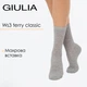 Жіночі класичні шкарпетки Giulia WS3 TERRY CLASSIC 003 36/40 Grey light melange бавовняні шкарпетки - зображення 1