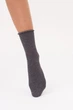 Женские хлопковые носки Giulia WS3 FASHION 060 36/40 серые Grey dark melange рельефные классические удобные - изображение 3