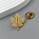 Значок из стали BROCHE брошь бижутерия Растения Кленовый листок золотистый BRGV114510 - изображение 5
