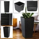 Donice na kwiaty z wkładem Kadax Tuluza K8072 30 cm + 35 cm + 40 cm Czarne - obraz 6