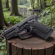 Стартовый сигнальный пистолет Blow TRZ 914 AUTO + магазин (Black/Brown Grips) - изображение 2