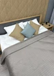 Покрывало велюровое King Size 220х240 см цвет светло-серый (85-209) - изображение 6
