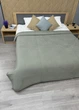 Покрывало велюровое King Size 220х240 см цвет болотный (85-207) - изображение 5