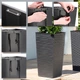 Donice na kwiaty z wkładem Kadax Tuluza K8073 30 cm + 35 cm + 40 cm Grafit - obraz 7