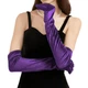 Оксамитові довгі рукавички honey fashion accessories xs/s/m фіолетові (30к005) - изображение 1