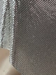 Блискучий кроп-топ кольчуга Honey Fashion Accessories S/M/L сріблястий (10-137) - зображення 5